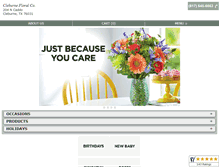 Tablet Screenshot of cleburnefloral.com